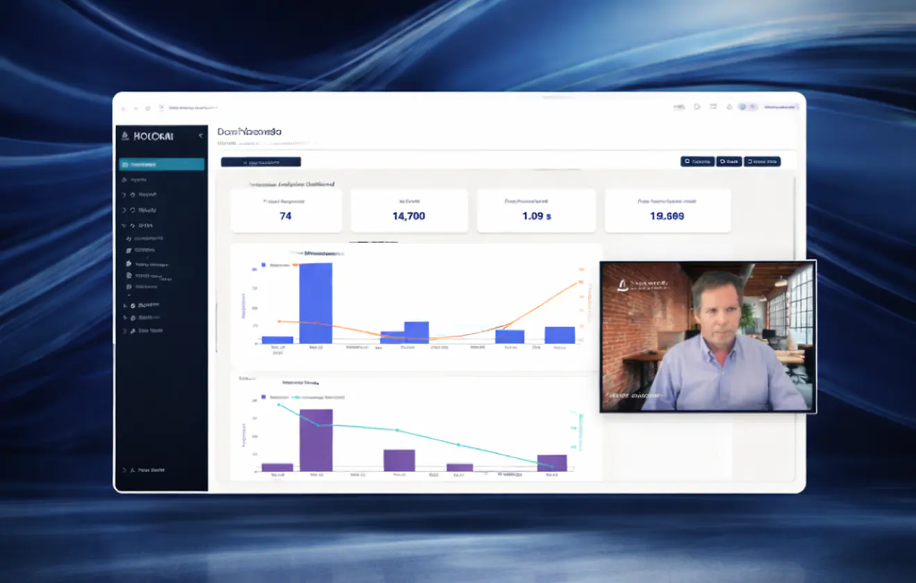 Holokai platform webinar with the presenter and product demonstration