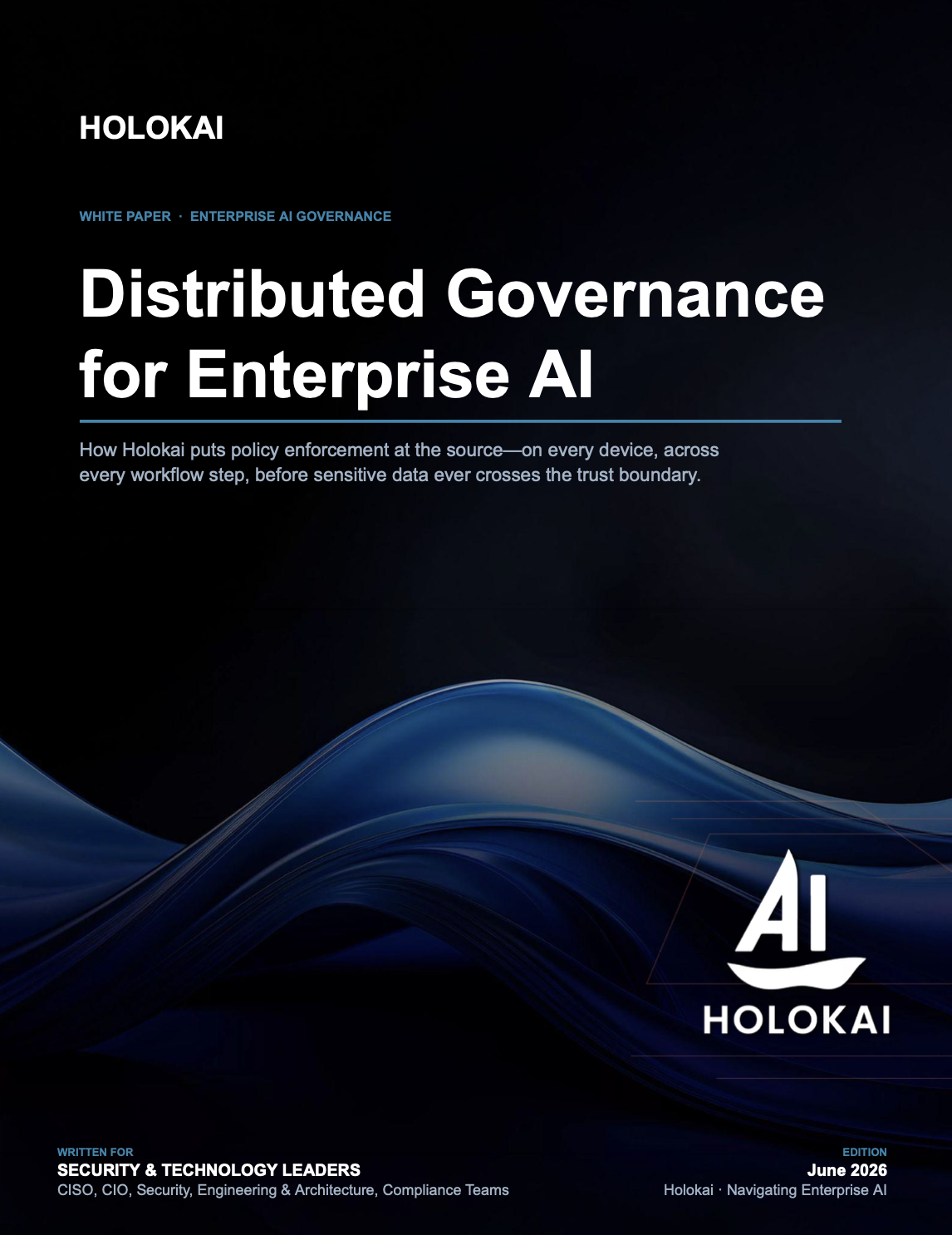 Distributed Governance for Enterprise AI white paper cover