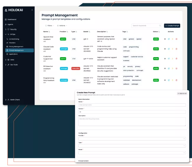 Holokai Prompt Management