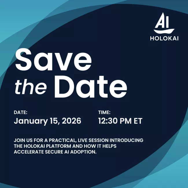 Holokai Webinar Save the Date